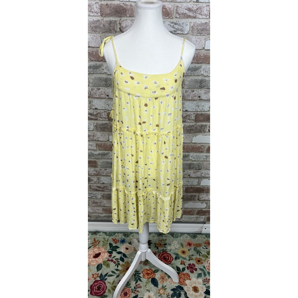 Roller Rabbit Yellow Tiered Dress Sz Small